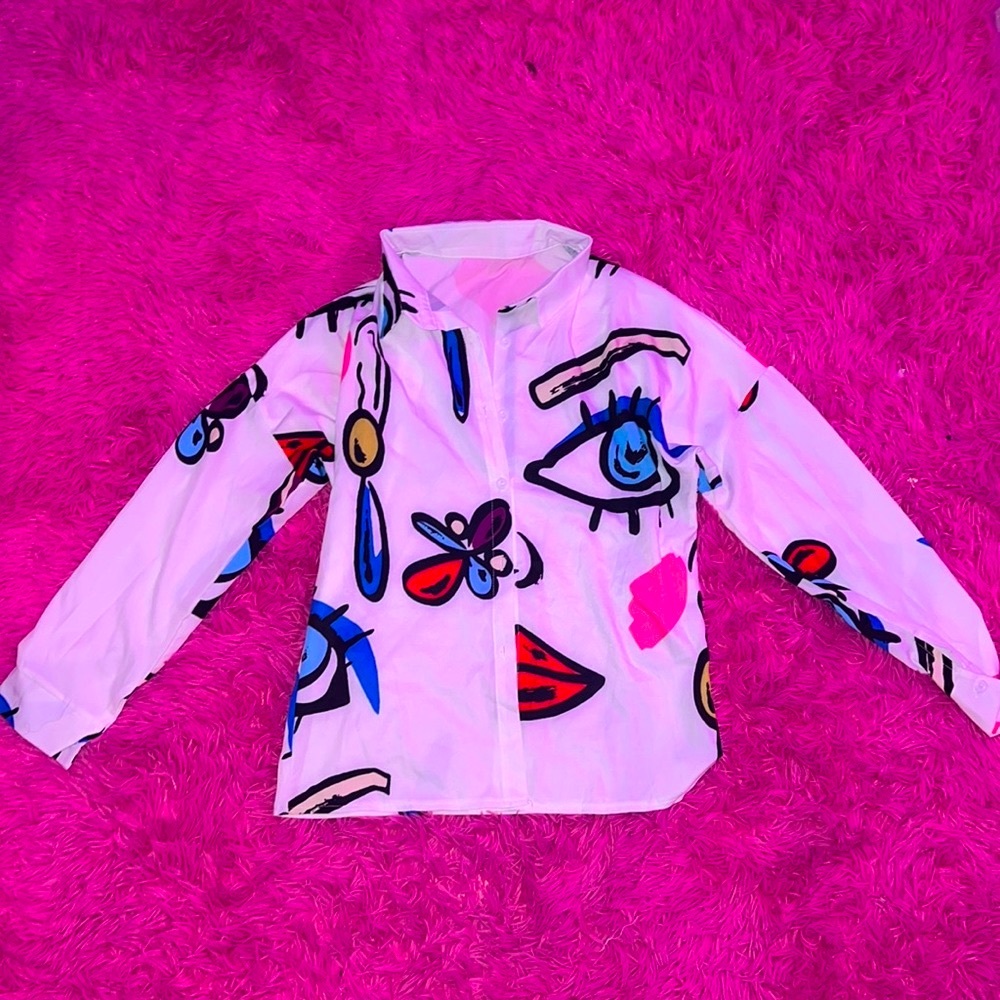 Abstract Button Up